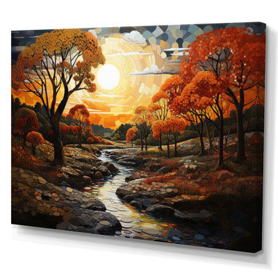 «Countryside The Old Bridge III», reproduction sur toile