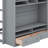 Loft Bed With Drawers, Shelves And Light-983247484