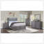 Mobilier de chambre à coucher gris à finition grise 1 pièce