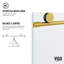 Elan 56-60" W x 76" H Sliding Frameless Shower Door with 3/8" Clear Glass-738997652