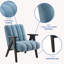 Chaise bleue avec finition bois, design moderne et confortable - bleu, base en bois, rembourrage-1057541537