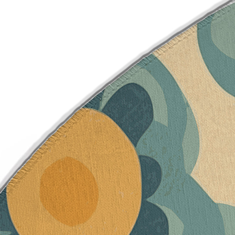 Vibrant Stomp Indoor And Outdoor Area Rug, Round 5'