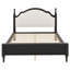 Base de lit plateforme classique en bois avec tête de lit tapissier luxueuse-128626648