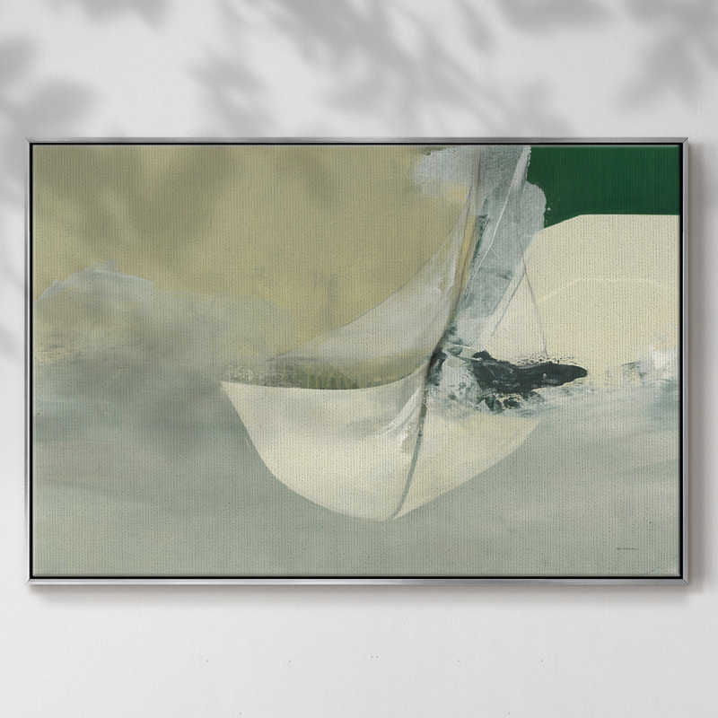 «Via Dolce I», reproduction sur toile encadrée, H 25 po x l 37 po x P 2 po, Argent argent