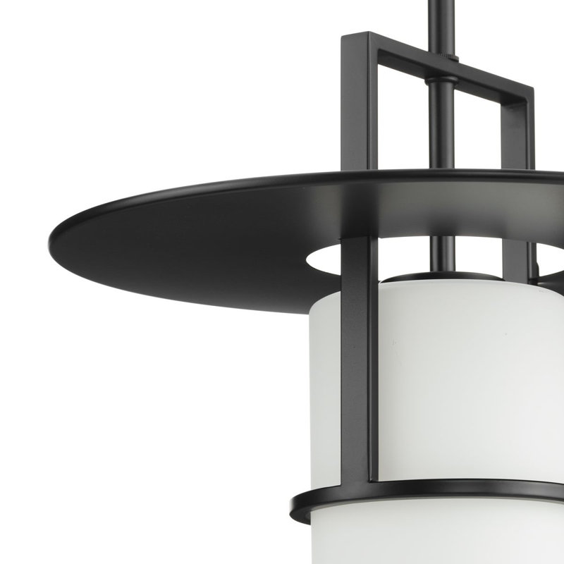 Luminaire suspendu 1 lumière Cinder, Noir mat