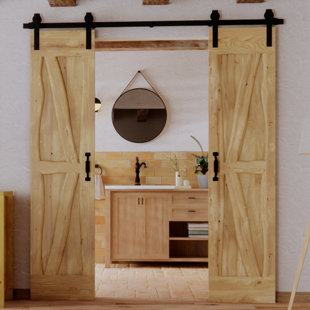 Solid Oak Barn Door Unfinished