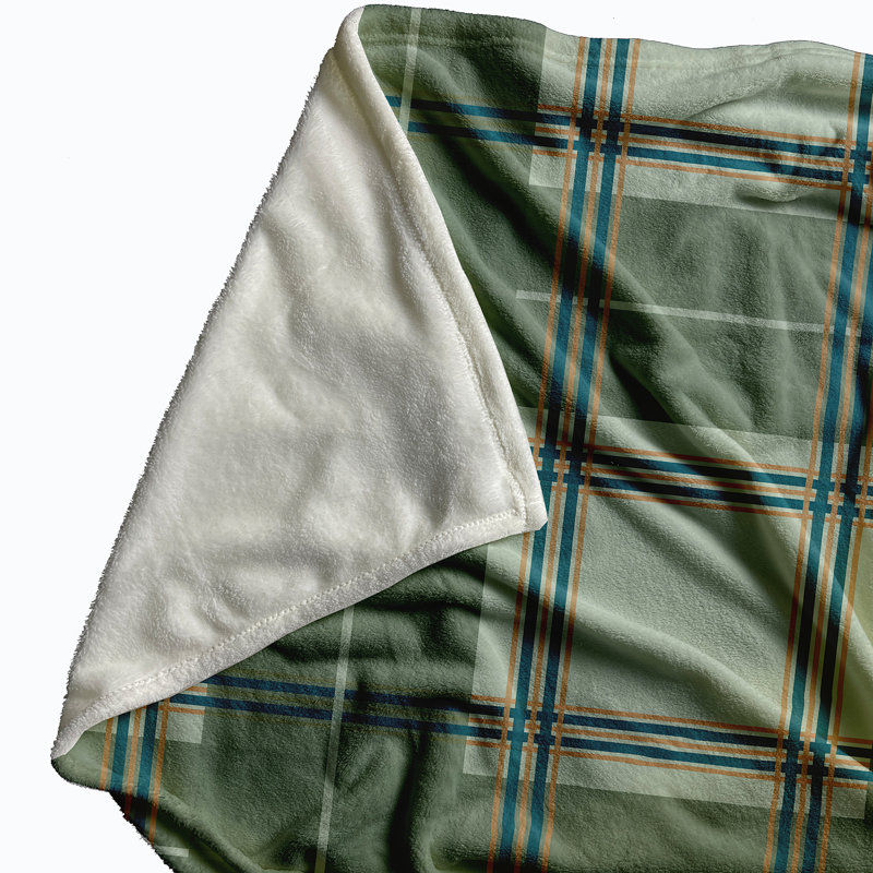 Sturm Plain Weave / Muslin Throw Blanket, Green