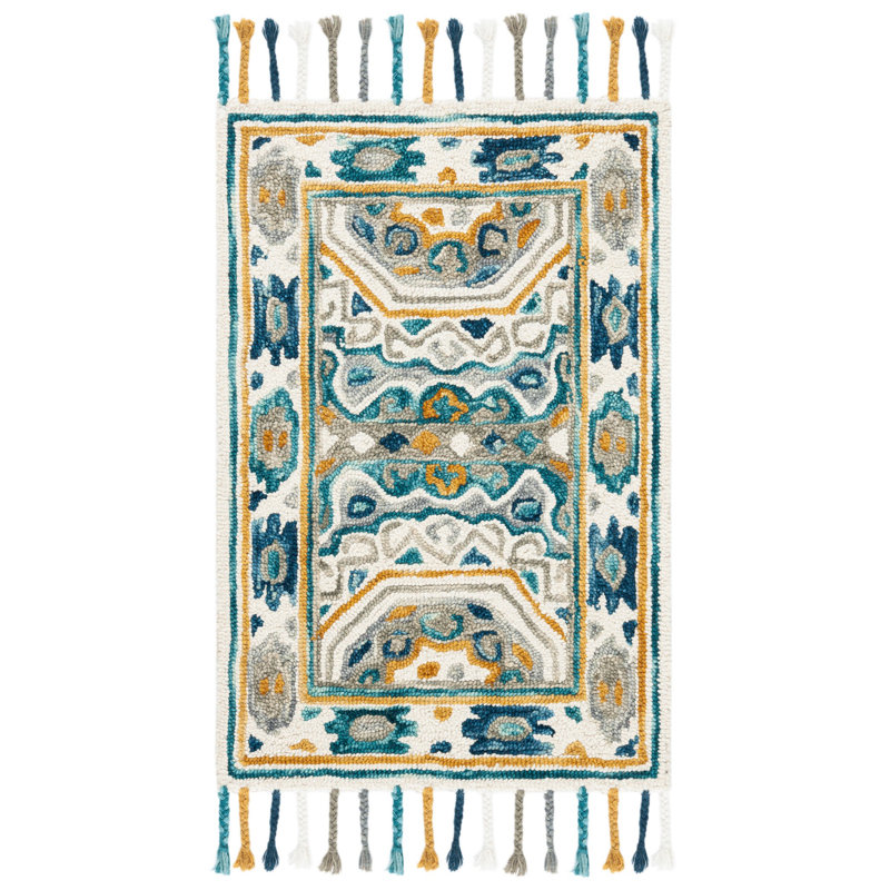 Tapis en laine touffeté à la main Vahakn, Rectangle 3 pi x 5 pi