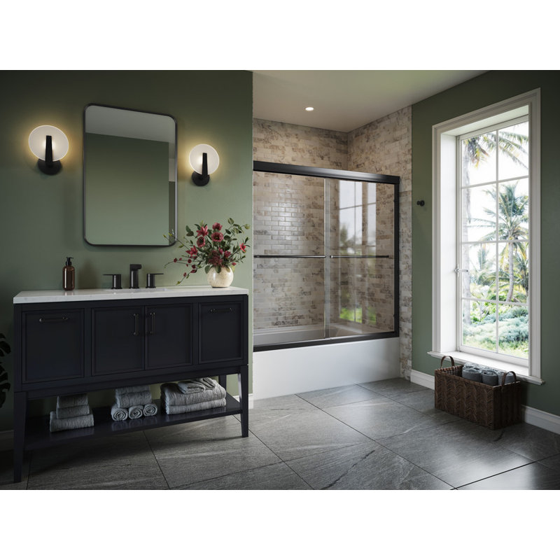 Hint Two-Light Sconce, Matte Black