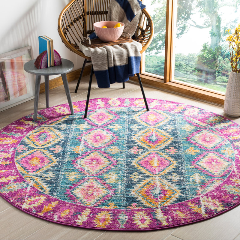 Felty Southwestern Fuchsia Area Rug