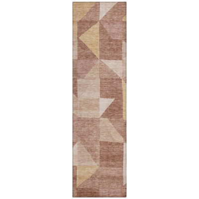 Machine Washable Indoor/Outdoor Jozwiak ACN2373 Geometric Rug