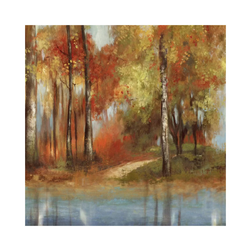 Indian Summer by Allison Pearce - Painting on Canvas, Wrapped Canvas, 45.72 cm H x 45.72 cm W x 1.91 cm D