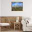 "White Longhorns over Hill", art mural sur toile flottant gris, design par Kathy Winkler-1273368231-1273698782