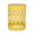Modern Yellow Iron Outdoor End Table , Powder-Coated Frame, No Assembly, Minimalist Chic, 13.67"W X 13.67"D 17.79"H & 12.00"W 12.00"D 16.00"H Metal Pair, Design, Construction, Powder-Coated,-911154842