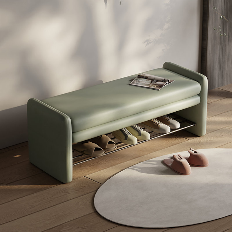 Tabouret à langer avec rangement 39,4 po, Vert