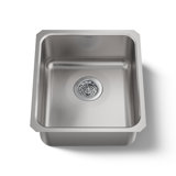 Undertone® 15.75" L x 17.5" W x 7.625" Medium Under-Mount Single-Bowl Kitchen Sink