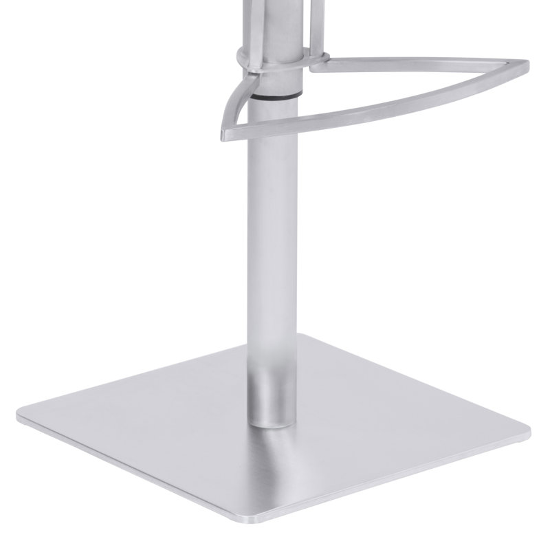 Tabouret de bar Hansford, Gris foncé, Acier Inoxydable