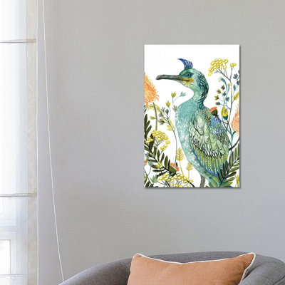 Green Bird by Lesia Binkin - Wrapped Canvas Gallery-Wrapped Canvas Giclée
