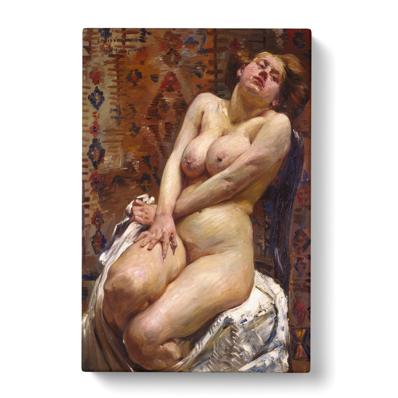 Female Nude by Lovis Corinth - Wrapped Canvas Painting, 60cm H x 40cm W x 3cm D