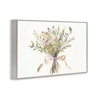 Bouquet of Spring Wildflowers Framed Giclee, design by Creative Studio