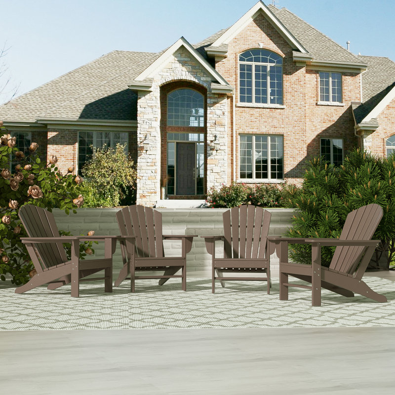 Chaise Adirondack en résine Altura, Brun foncé