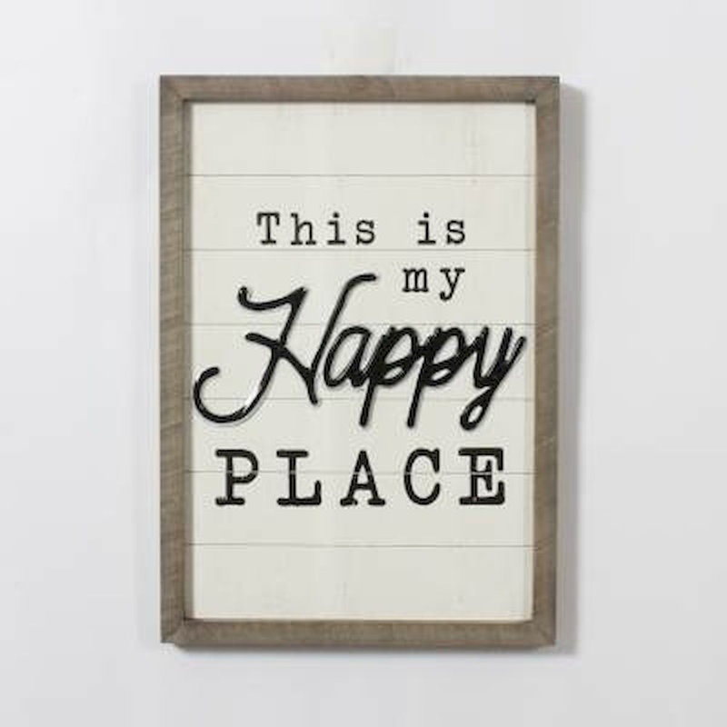 Décoration murale "this is my happy place"