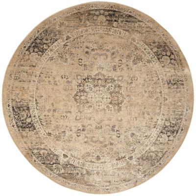 Evanoff Abstract Beige Area Rug