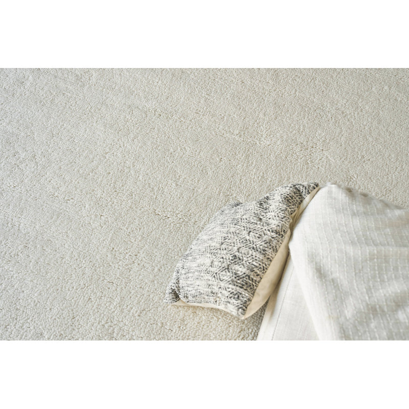 Merino Wool Area Rug in Ivory, Rectangle 2' x 3'