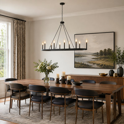 Otho 10 - Light 50"W Oversized Dimmable Oval Kitchen Island Pendant