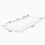 Chaise longue de patio en bois d'acacia Erich avec dossier réglable et coussin triple-2139282173