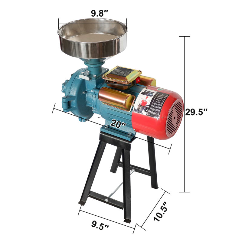 Moulin à grain électrique, meuleuse commerciale 110V 3000W avec entonnoir
