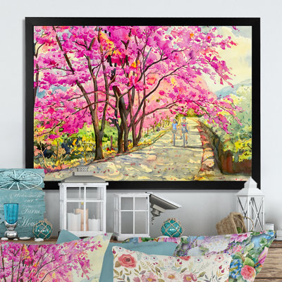 Couple In Love In Paris - reproduction sur toile avec cadre flottant