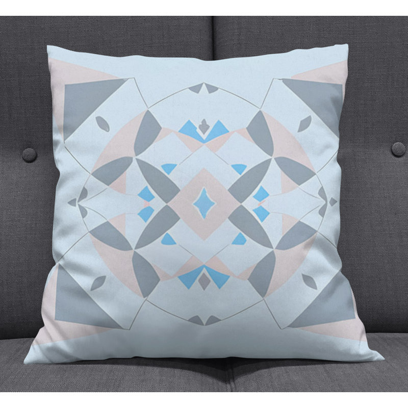 Throw Pillow With Insert, Blue 20, 18"H x 18"W