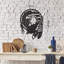 Élégant accessoire mural décoratif en métal, noir, 19,7 po x 15 po | Fabrication 100% métal, épaisseur: 0,08 pouce | Fixation murale facile avec pièce arrière | Parfait pour les décors modernes et les œuvres d'art uniques