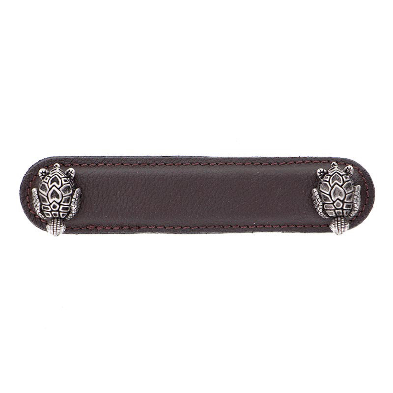 Poignée barre 4 po Pollino, Nickel antique, 3"