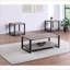 Table basse rustique contemporaine brune avec tablette de rangement pour le salon, peu encombrante Durable