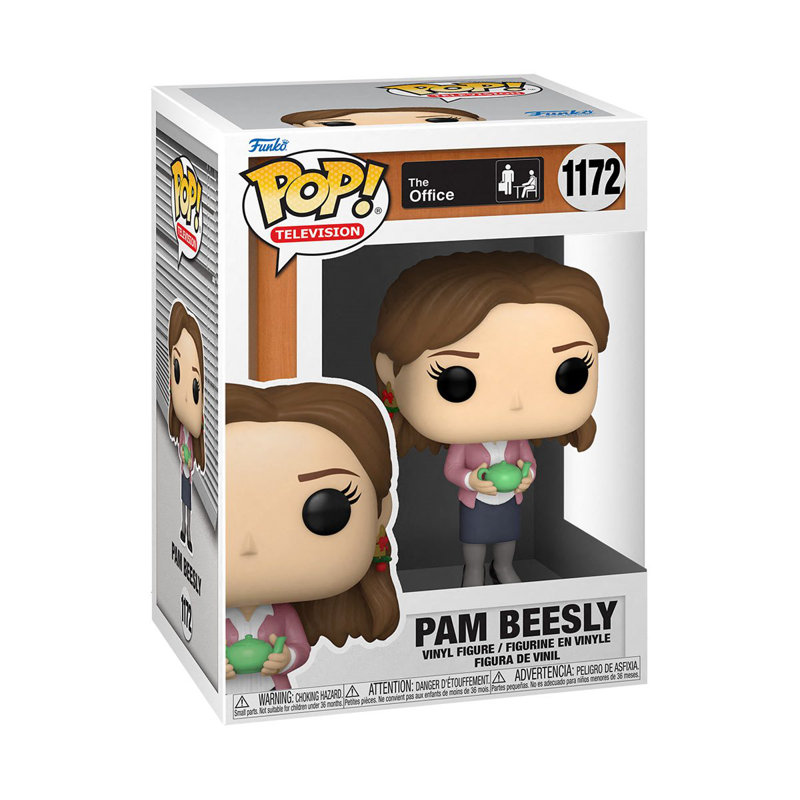 Figurine de bureau Pam Beesly avec théière