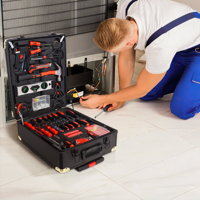 969Pcs Boîte à outils roulante 4 tiroirs