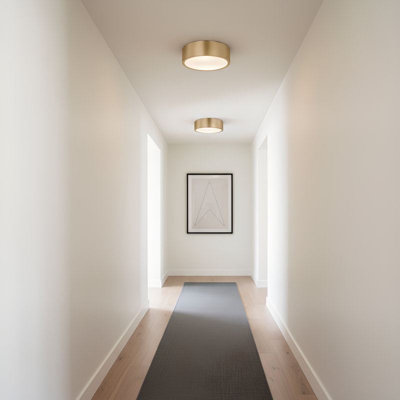 Plafonnier moyen Albee de Génération Lighting , Laiton satiné
