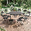 Table pliable 11 pièces et 10 chaises - Ensemble de pique-nique portable-111835956-111835959