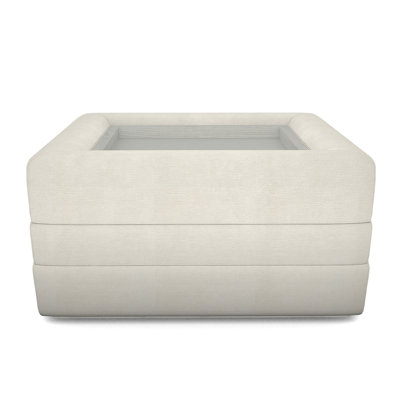 Boyden Ottoman with Wood Tray