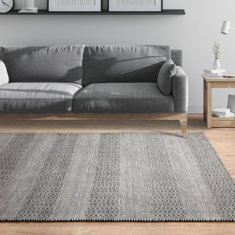 Aaisha Jute Flatweave Grey Rug, Rectangle 120 x 170cm