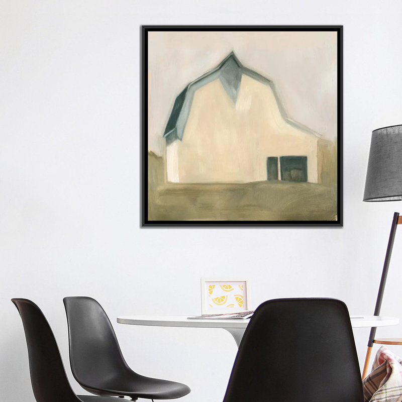 « serene grange iv », impression sur toile, H 18 po x l 18 po x P 1,5 po, Toile avec cadre noir, Pas de tapis