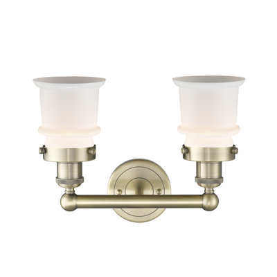 Petit meuble-lavabo pour salle de bain 2 lumières Cailen de la collection Edison