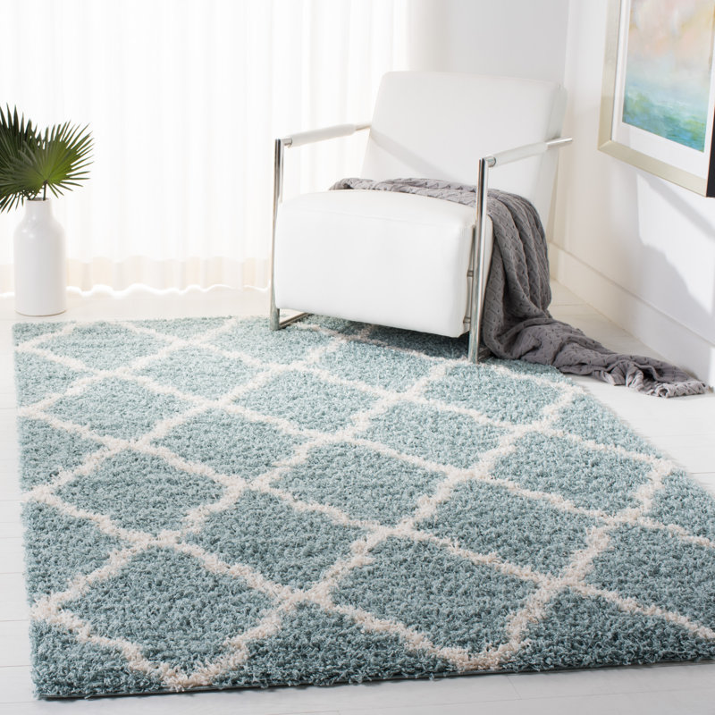 Wigley Sgd-Dallas Shag Performance Geometric Rug, Rectangle 2'3" x 4'