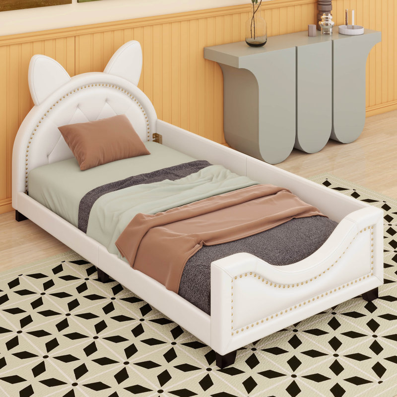 Henriet Twin Size Upholstered Daybed, White