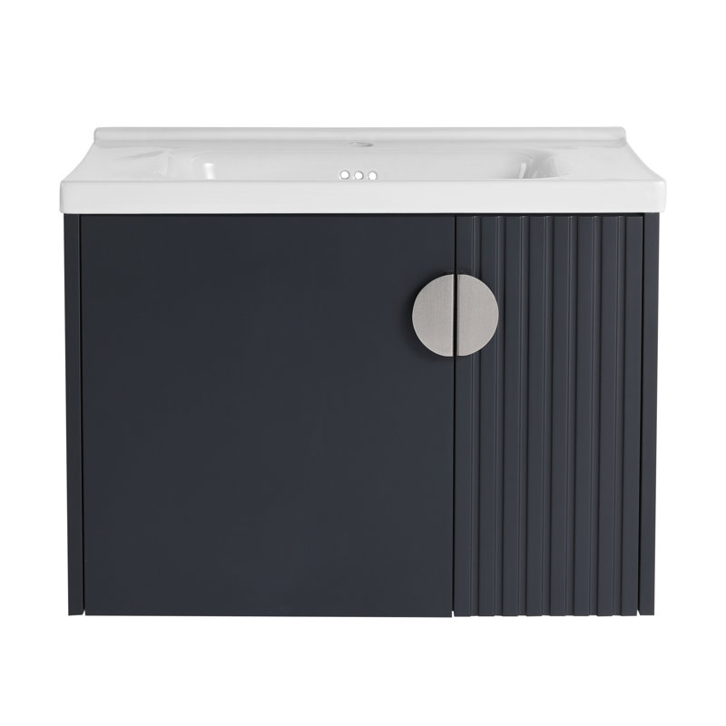 Ensemble de meuble-lavabo mural simple 27,8 po Kieria