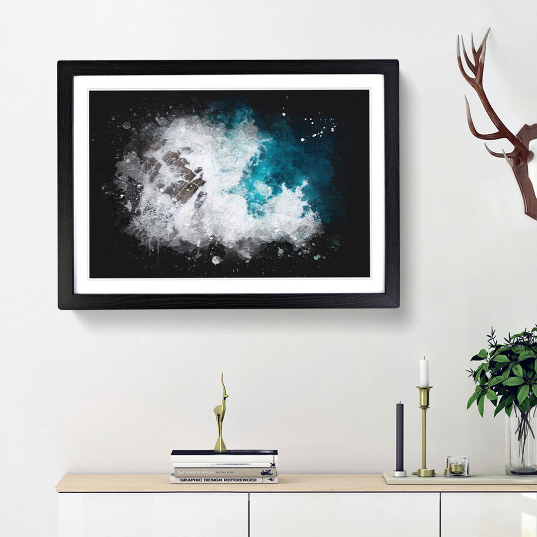 Crashing Waves at Bondi Beach - Framed Print