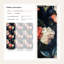 Papier peint floral pivoine foncé