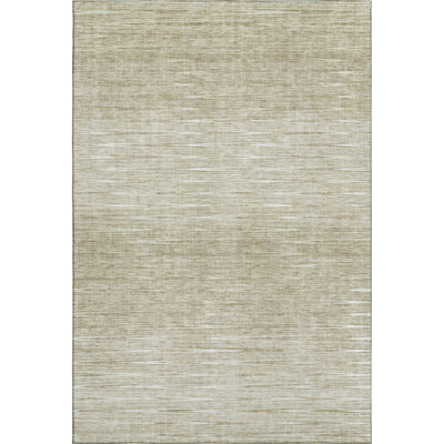 Premium Machine Washable Prisco Khaki Rug